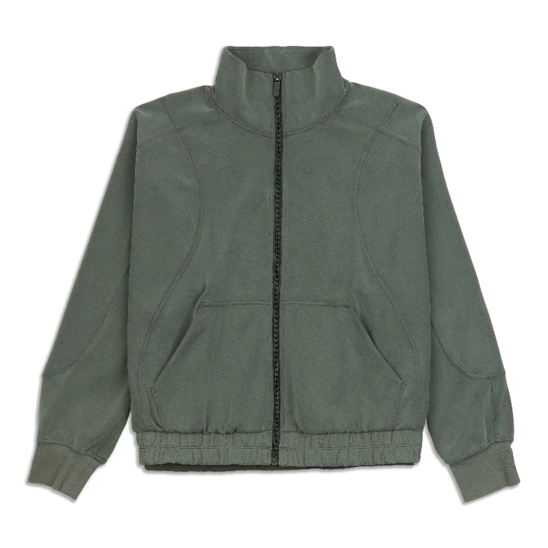 Savings Galore Brushed Softstreme Funnel-Neck Zip Up