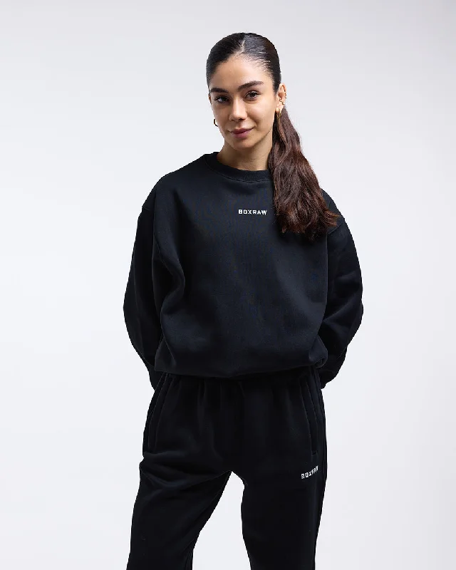 Epic Deals Johnson Oversized Sweatshirt - Black