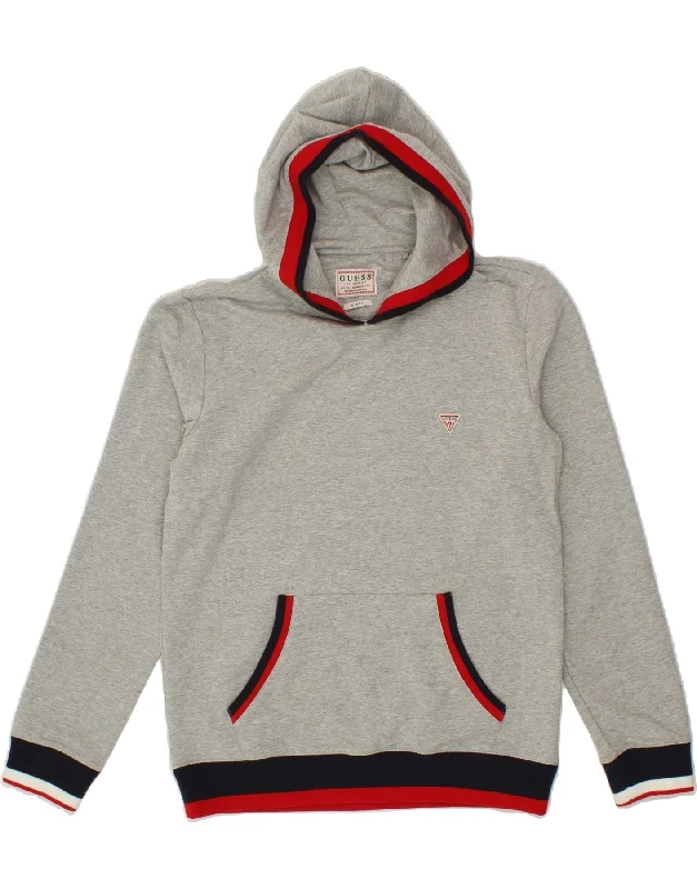 Bonus Savings GUESS Mens Sweatshirt Jumper Small Grey Cotton