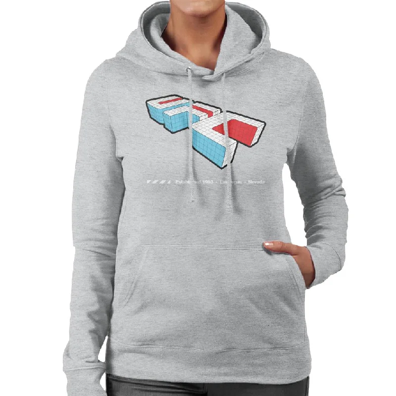 Savings Galore chic pullover hoodieUFC Isometric 3D Logo White Text Women's Hooded Sweatshirt