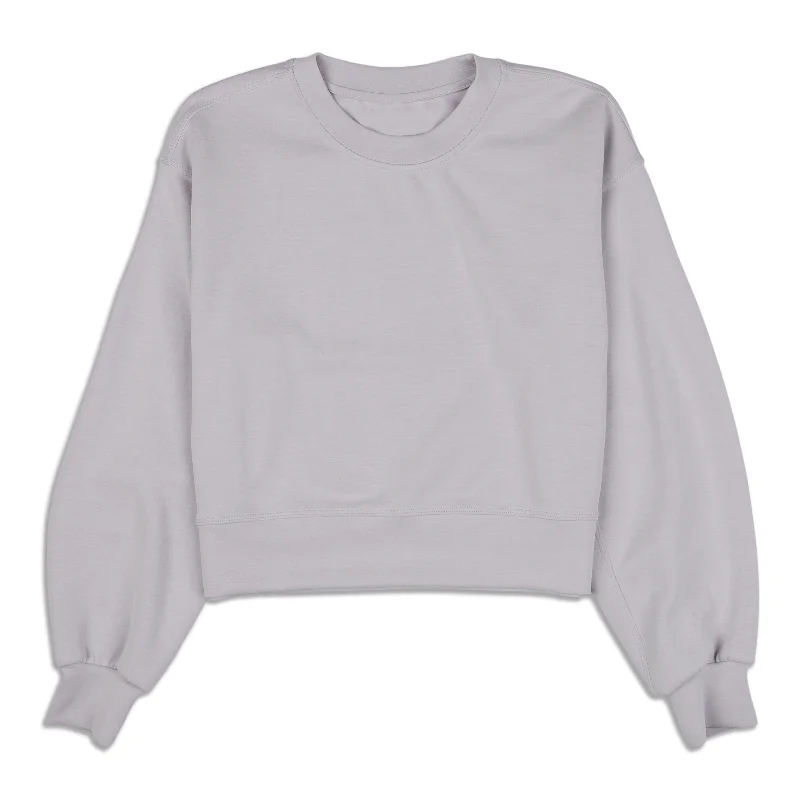Today’s Deal Perfectly Oversized Cropped Crew - Resale