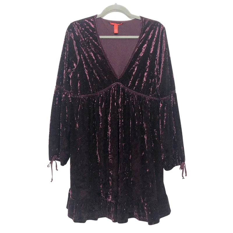 Year-End Clearance comfy dressDress Casual Short By Chelsea And Violet In Purple, Size:L
