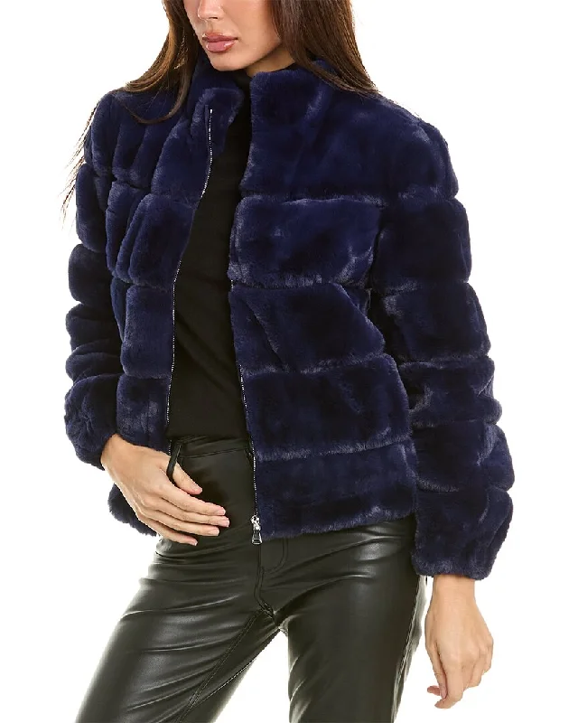 Exclusive Savings Stella + Lorenzo Suede-Trim Jacket