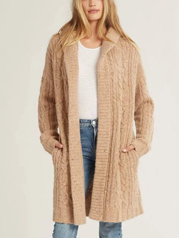 Today Only long-sleeve winter jacketTwist Long Sleeve Knit Coat