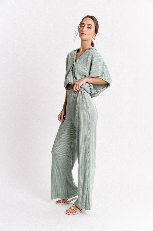 casual slip dressMolly Bracken Sage Green Pants