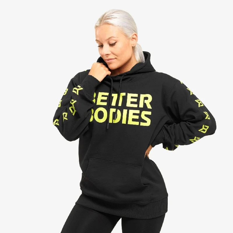 Savings Galore Better Bodies Trinity Hood - Black-Neon