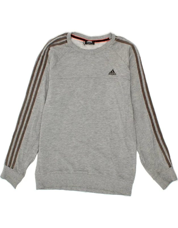 New Markdowns ADIDAS Mens Sweatshirt Jumper Small Grey Cotton
