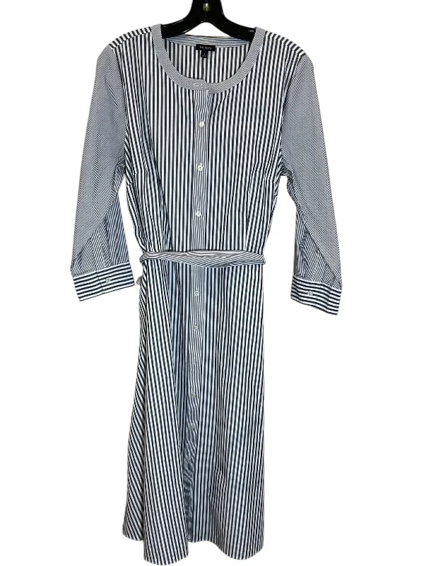 Warehouse Sale elegant dressDress Casual Midi By Talbots In Grey, Size: L