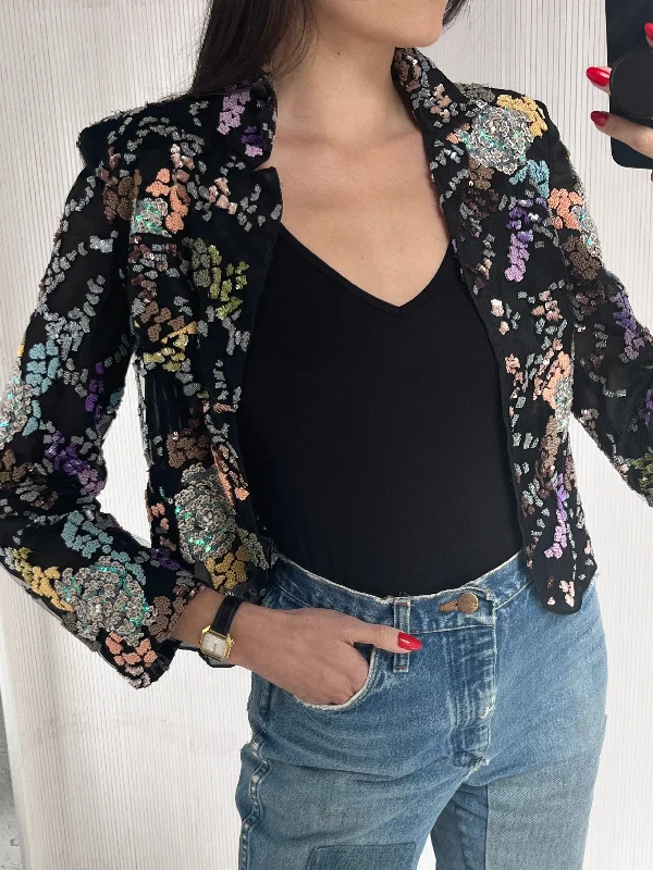 Take Advantage tailored coatArmani beaded floral jacket