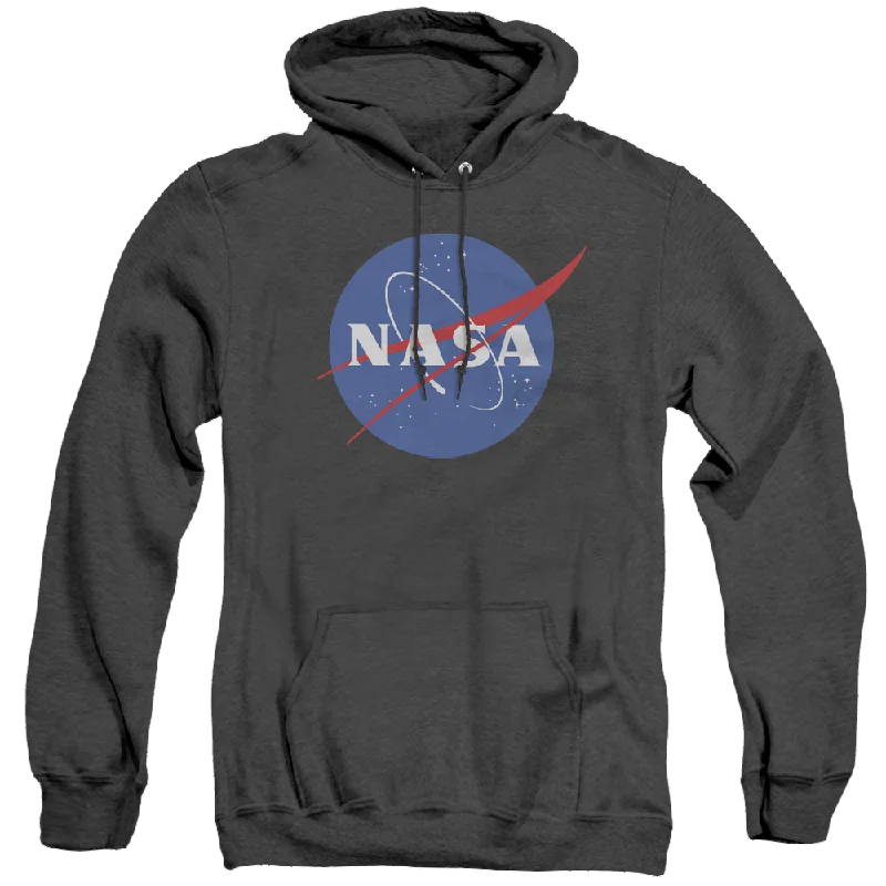 fitted hoodieNASA Meatball Logo - Heather Pullover Hoodie