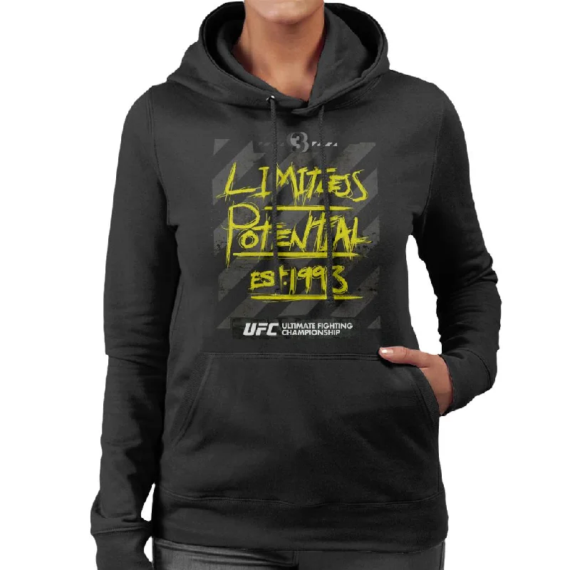 Price Break oversized hoodieUFC Limitless Potential Tape Yellow Text Women's Hooded Sweatshirt