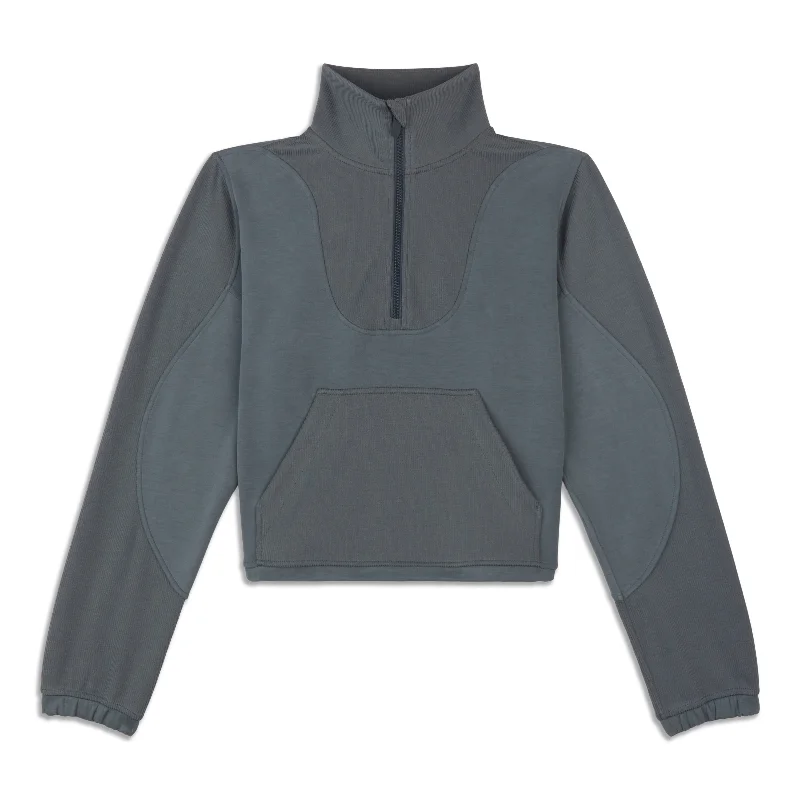 Massive Deals Brushed Softstreme Ribbed Half Zip - Resale
