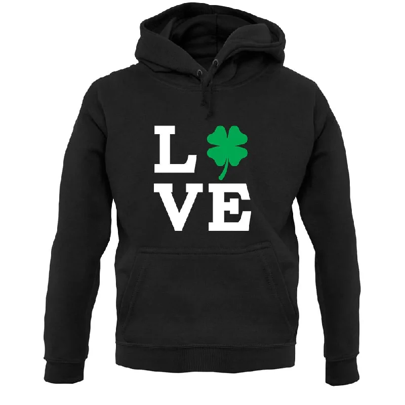 Exclusive Preview comfy athletic hoodieClover Love Unisex Hoodie