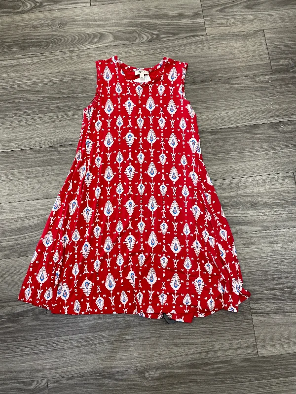 Price Break sleek dressDress Casual Short By Style And Company In Blue & Red & White, Size: S Price Break sleek dressDress Casual Short By Style And Company In Blue & Red & White, Size: S