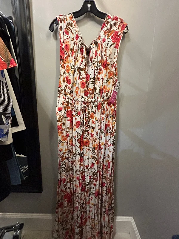Referral Discount lace dressDress Casual Maxi By Torrid In Floral Print, Size: 1x