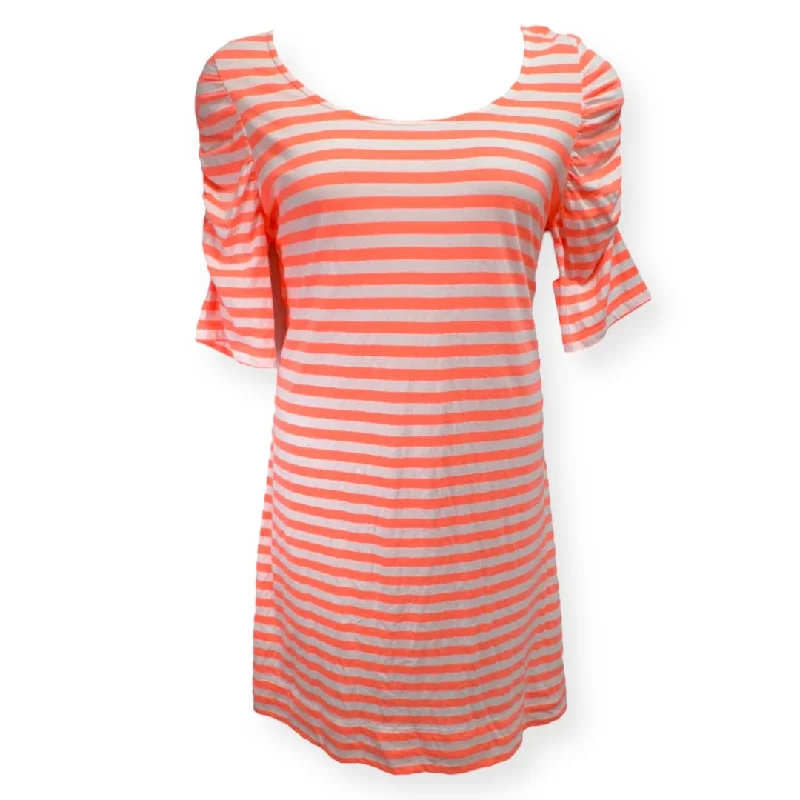 Daily Specials flowy dressKaley Dress in Neon Sunrise Orange Boat Party Stripe Designer Lilly Pulitzer, Size Xl