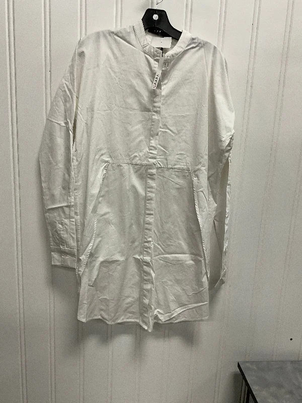 Weekend Flash Sale puff sleeve dressDress Casual Midi By Clothes Mentor In White, Size: Xs
