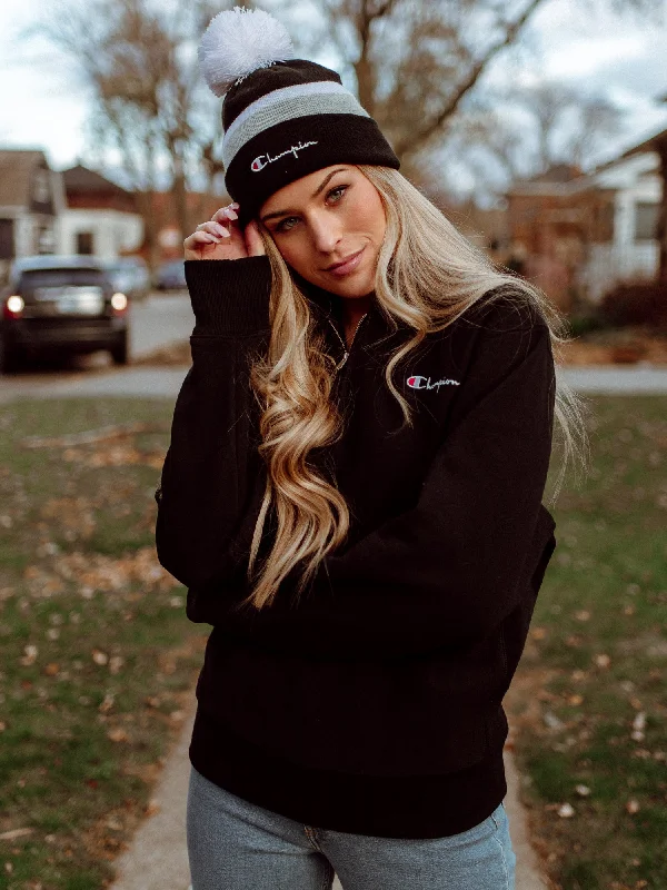Today’s Deal CHAMPION OVERSIZED REVERSE WEAVE 1/4 ZIP  - CLEARANCE