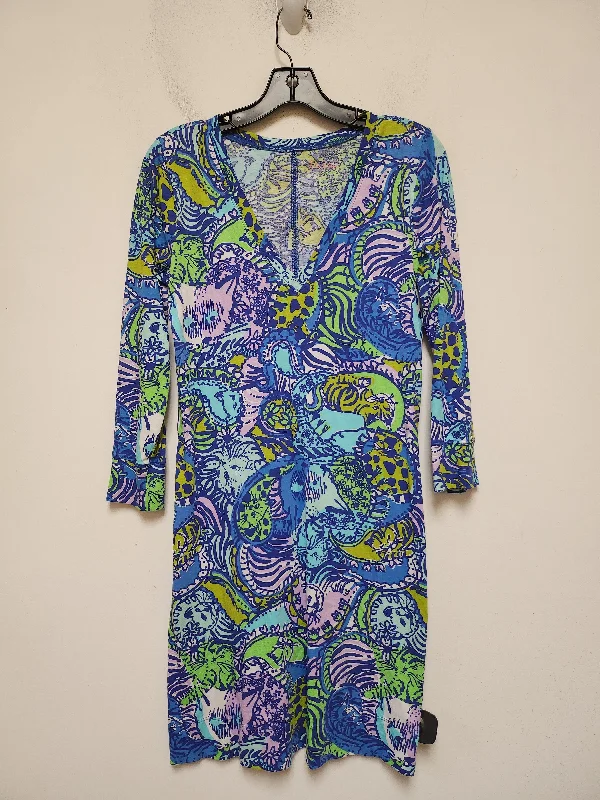 ruched dressDress Designer By Lilly Pulitzer In Multi-colored, Size: S