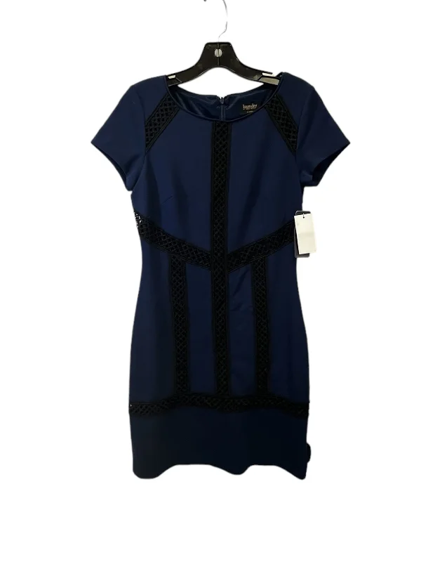 Special Savings sleek midi dressBlack & Blue Dress Designer Laundry, Size Xs