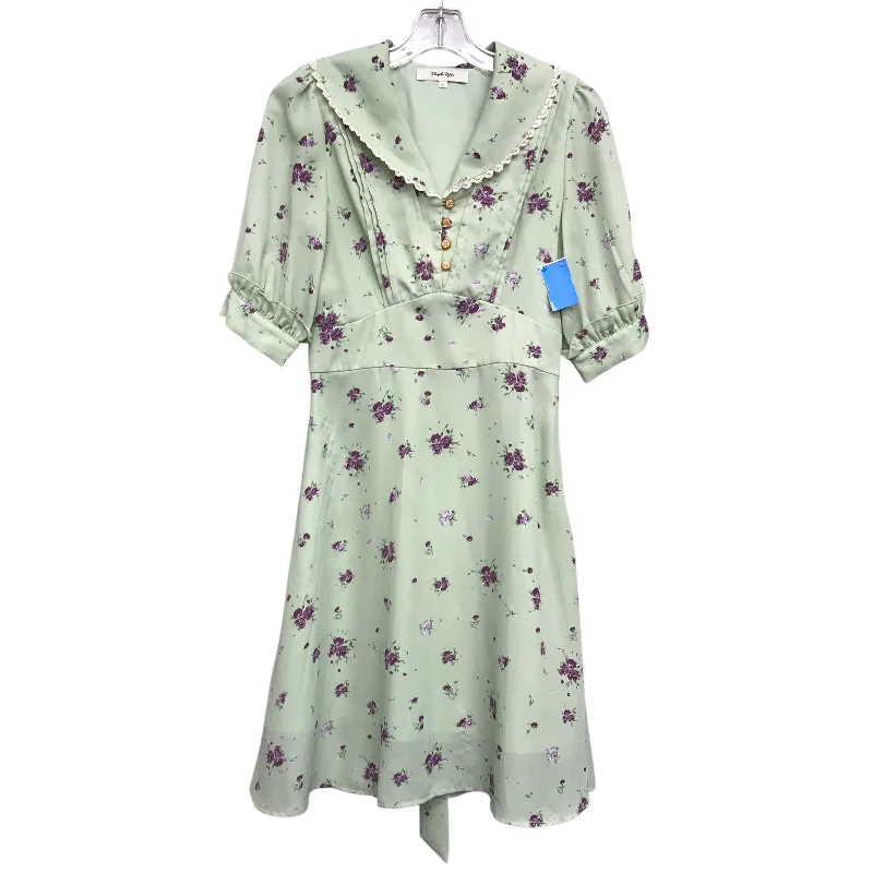 Major Savings sophisticated dressDress Casual Short By Simple Retro In Floral Print, Size:S