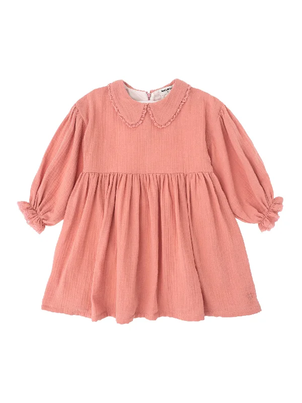 shift dressTocoto Vintage Smocked Lace Collar Dress