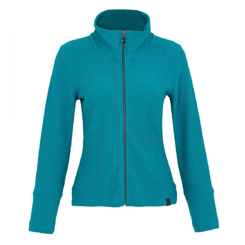 Special Promotion Textured Jacket In Teal