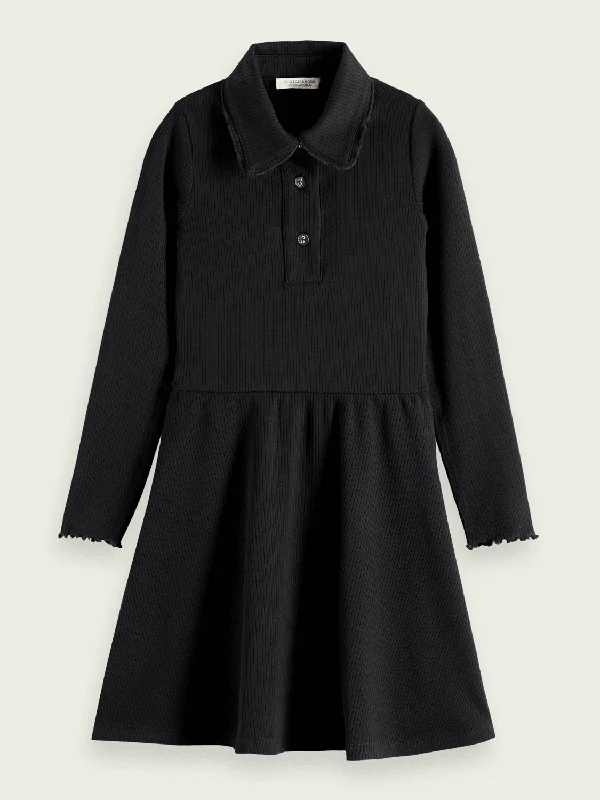 wool dressScotch&Soda Rib Jersey Polo Dress