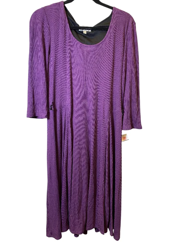 Can't Miss minimalistic dressDress Casual Maxi By Robbie Bee In Purple, Size: Xl