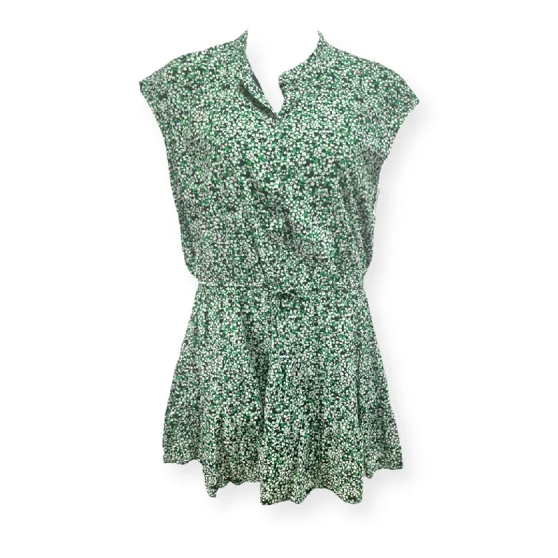 Year-End Sale A-line dressOllie Dress in Green Multi Designer Rebecca Minkoff, Size Xl