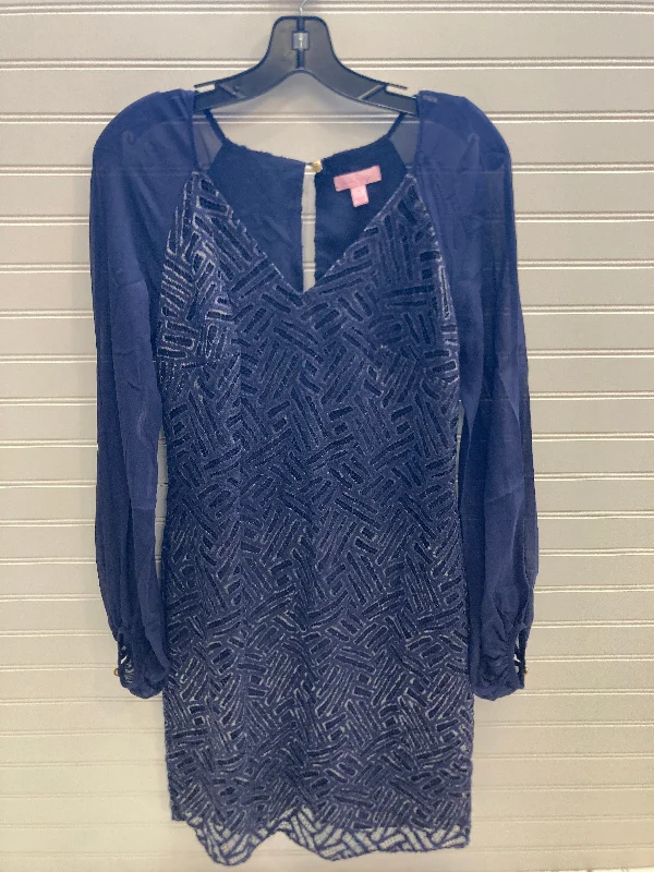 denim dressDress Designer By Lilly Pulitzer In Navy, Size: 4