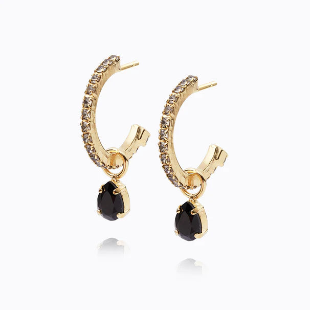 boho-chic dressCaroline Svedbom Tracey Jet Look Earrings