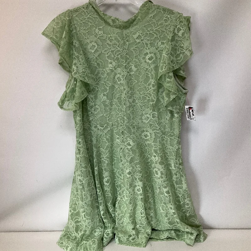 Last Chance trendy wrap dressDress Casual Short By Maeve In Green, Size: Xl