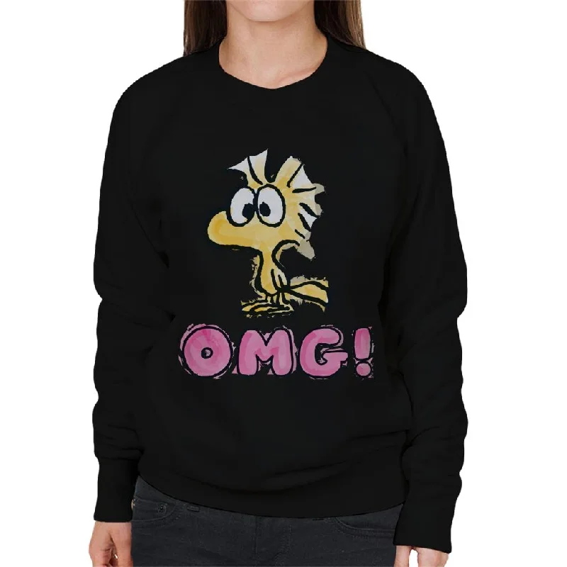 Midnight Sale sporty casual hoodiePeanuts Woodstock OMG Women's Sweatshirt