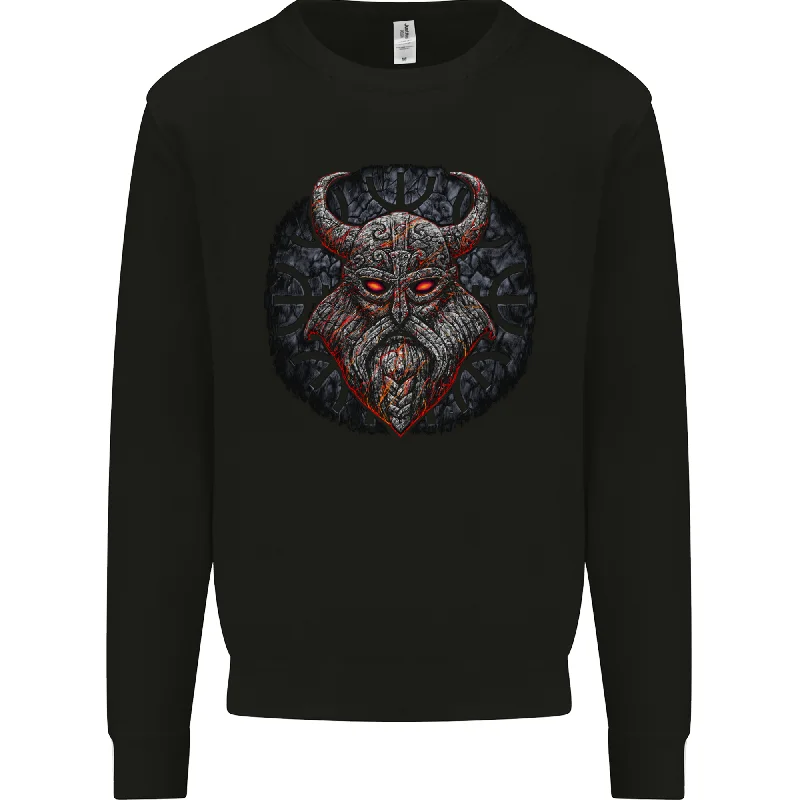 Exclusive Access trendy gym wear hoodieA Tribal Viking With Symbols Mens Sweatshirt Jumper