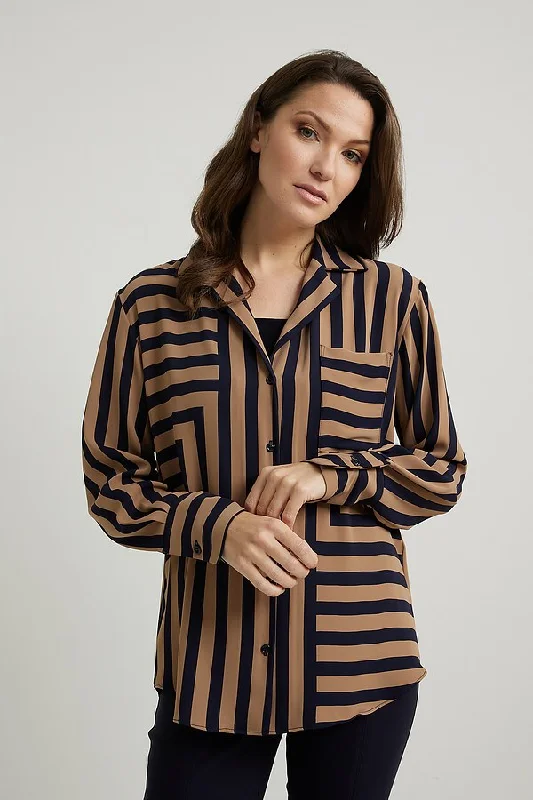 elegant dressJoseph Ribkoff Striped Blouse