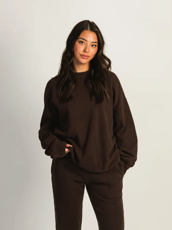 YEAR-End Clearance HARLOW MICHELLE CREWNECK - CHOCOLATE