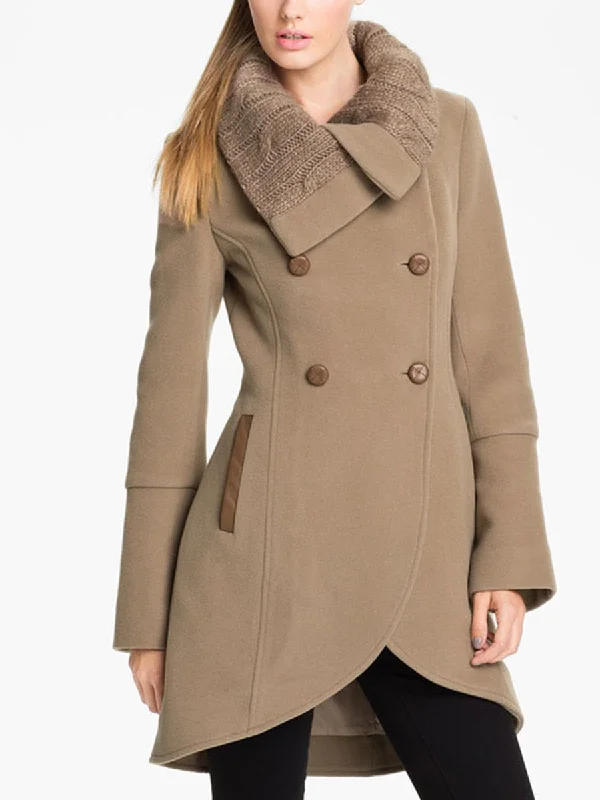 Discount Deals soft shell coatFashion Knit Button Lapel Coat