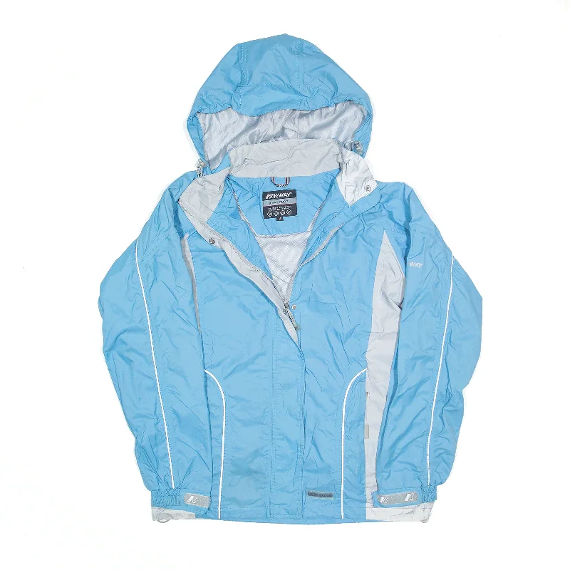 Doorbuster Deal trendy bomber coatK-WAY 2000 Rain Jacket Blue Womens M