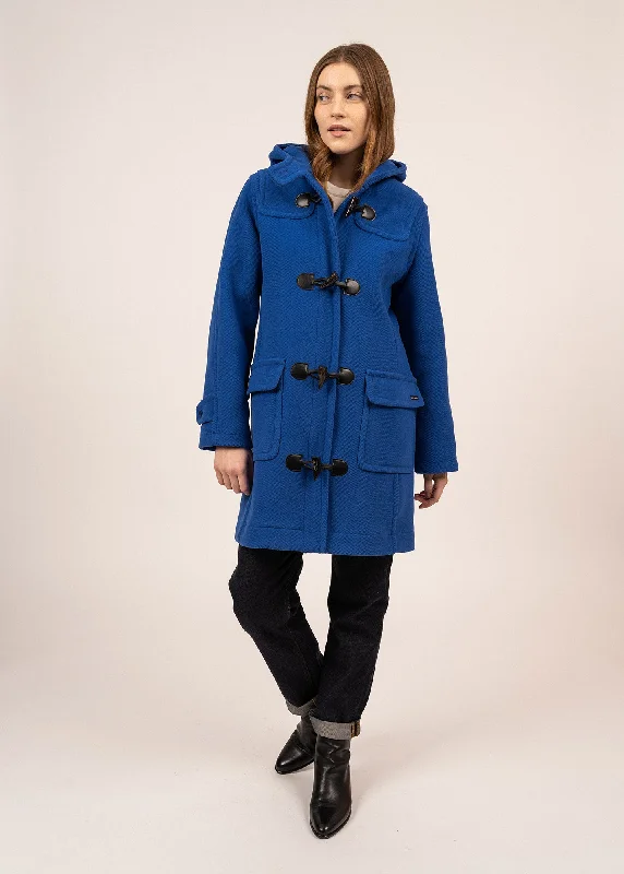 cozy wool-blend coatVenus classic duffle-coat - in wool, with herringbone pattern (GITANE)