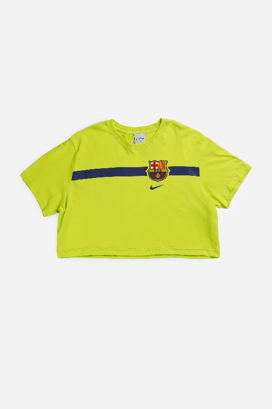 Deal of the Week versatile gym hoodieRework Crop Barcelona Soccer Tee - XL