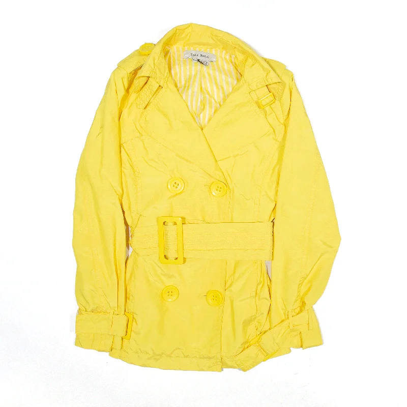 Hot Deal wool coatZARA Basic Trench Coat Yellow Womens XS