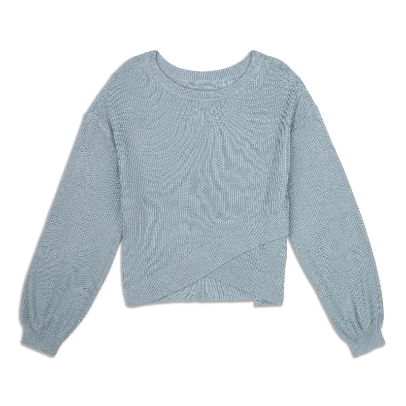 Season Finale Sale Reversible Crossover Sweater - Resale