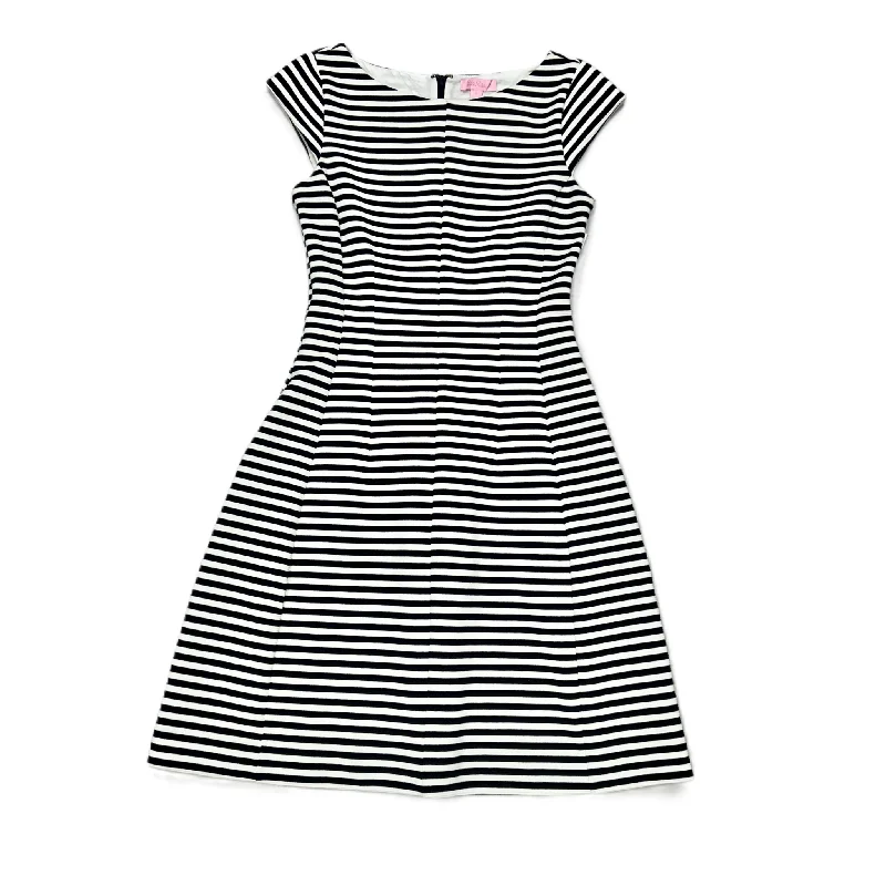 Price Rollback satin dressBlue & White Dress Designer By Lilly Pulitzer, Size: S