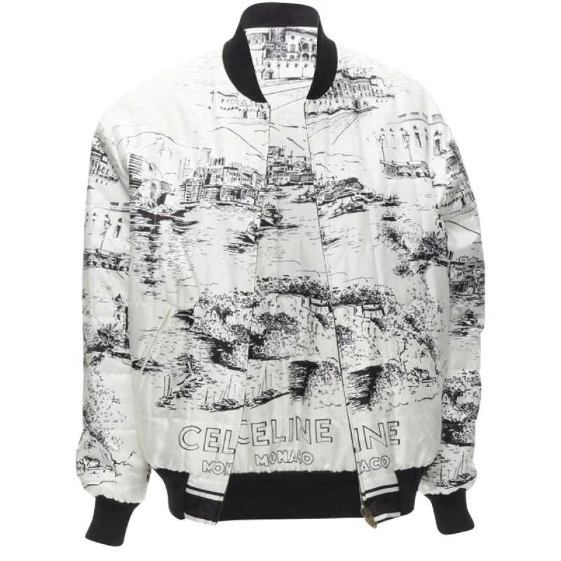 Limited Time Offer Celine Hedi Slimane Casaque silk foulard reversible bomber