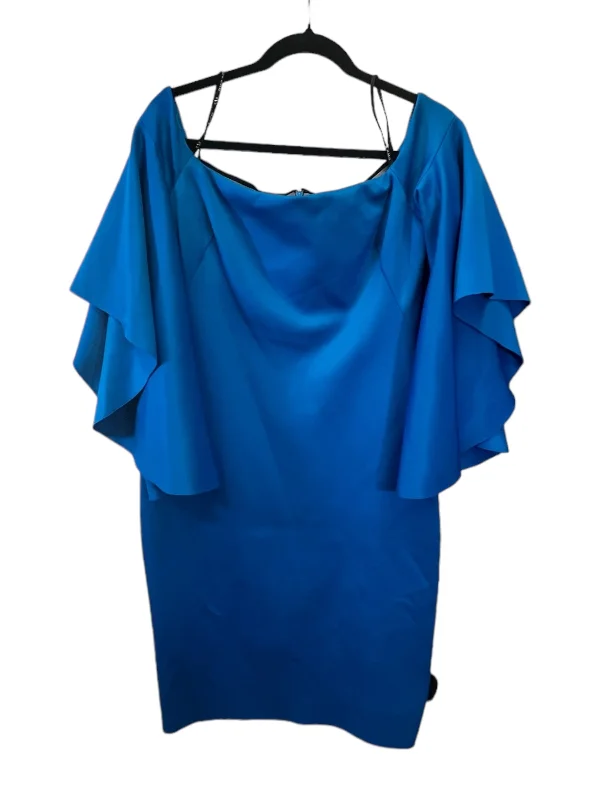 Savings Spectacular flowy dressBlue Dress Designer Black Halo, Size 12