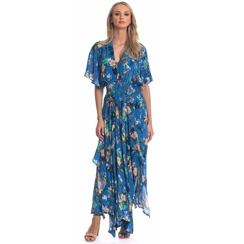 floral wrap dressDaphne Wisteria Dress