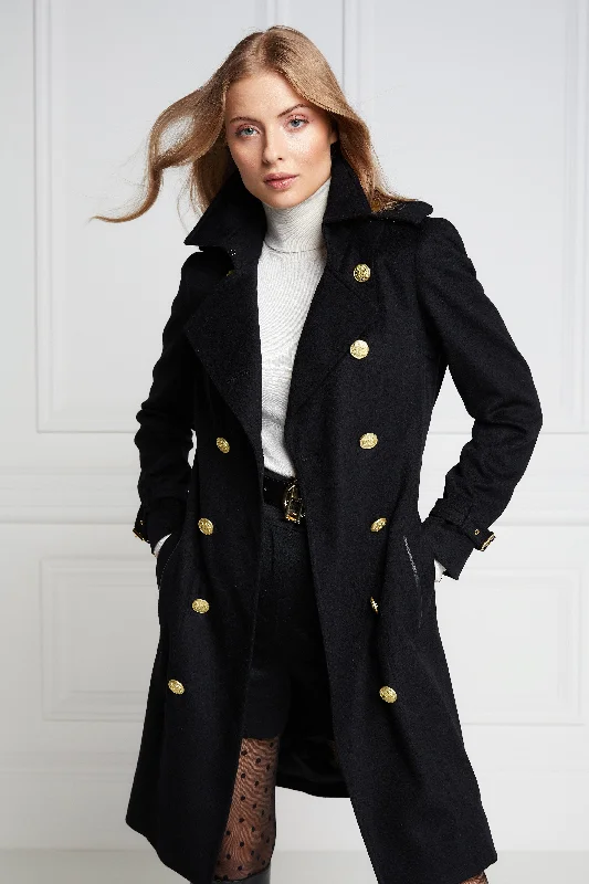 classic jacketMarlborough Trench Coat (Soft Black)