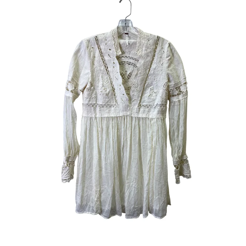 The Best Prices floral midi dressDress Casual Short By Free People In Ivory, Size:Xs