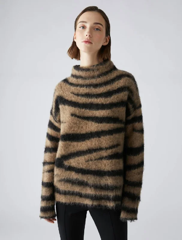 high-waisted dressPENNYBLACK Jacquard Mohair Benny Sweater